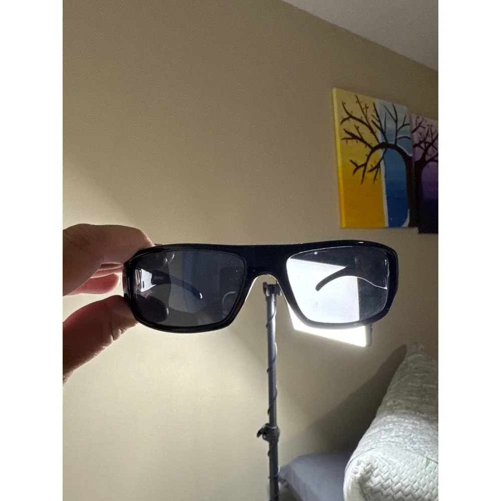 Choppers Sunglasses Mens CHP-02 Black Biker Wrap Cross NWOT